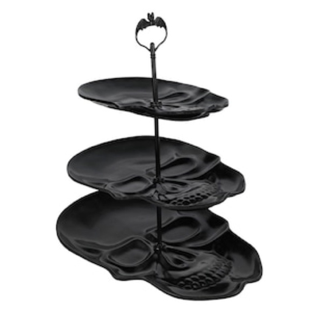 🆕Seasonal Collection 3 Tier Skull Serving Tray